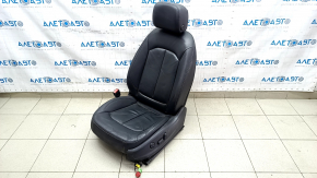 Водительское сидение Audi A3 8V 15-20 4d, 5d, с airbag, подогрев, электро, кожа, черное, потерта кожа, ржавое