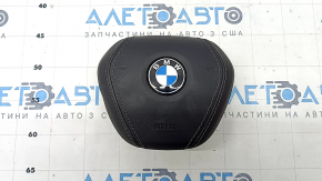 Подушка безопасности airbag в руль водительская BMW X7 G07 19- черная, царапины, ржавый пиропатрон