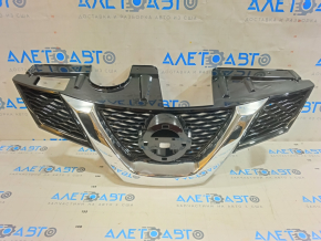 Решетка радиатора grill Nissan Rogue 14-16 под камеру с эмблемой OEM