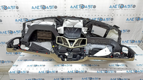 Торпедо передняя панель без AIRBAG BMW X7 G07 19-22 под проекцию, Mokka/Beige, коррозия, надломана, надрывы, царапины, под химчистку