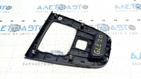 Накладка центральной консоли Mercedes W167 GLE 350 450 20-23 черный глянец, царапины