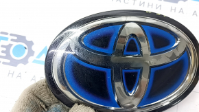 Емблема переднього бампера Toyota Rav4 19- hybrid під радар, тріщина