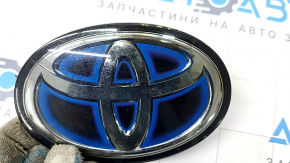 Емблема переднього бампера Toyota Rav4 19- hybrid під радар, тріщина