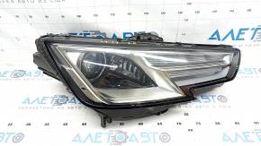 Фара передняя правая в сборе Audi A4 B9 17-19 ксенон+LED, песок, скол