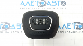 Подушка безпеки airbag в кермо водійська Audi Q7 16- чорна, потертий хром