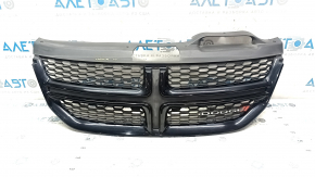 Решітка радіатора grill Dodge Journey 13-20 чорна з емблемою, пісок