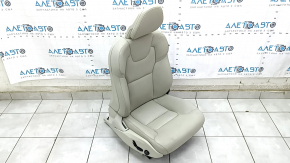 Пассажирское сидение Volvo XC90 16-17 без airbag, электрическое, кожа серая, трещины на коже, потерто, царапины, под чистку