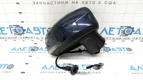 Зеркало боковое правое Volvo XC90 16-22 11 пинов, поворотник, синее