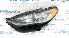 Фара передняя левая в сборе Ford Fusion mk5 17-20 галоген, с DRL, песок