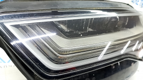 Фара передня ліва в зборі Audi A6 C7 16-18 рест LED, пісок, сколи, подряпини