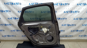 Дверь в сборе задняя левая Audi A6 C7 12-18 keyless, графит LY1P, царапины