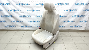 Сидіння водія Mercedes W213 E 17-23 без airbag, електричне, підігрів, пам&#39;ять, шкіра, бежеве, потерта шкіра, під чистку