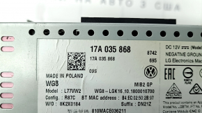 Магнітофон радіо VW Jetta 19-6.5" сенсорний, тріщина в рамці