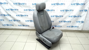 Пассажирское сидение Audi A5 F5 17-19 без airbag, электрическое, подогрев, кожа серая, без управления, дефект кожи, под чистку