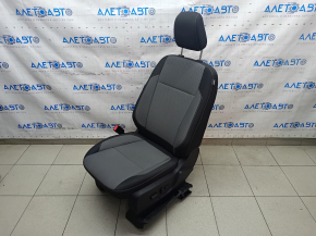 Водительское сидение Ford C-max MK2 13-18 без airbag, электро, тряпка черно-серое