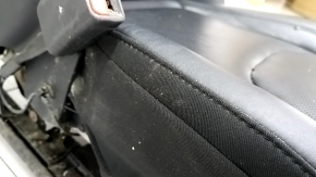 Водительское сидение Jeep Cherokee KL 19-23 с AIRBAG, кожа черная с перфорацией, электро, примято, потерто, под чистку, царапины на накладке