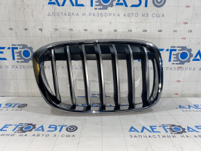 Решітка радіатора grill права BMW X1 F48 16-19 X-line сіра решітка SIGNEDA