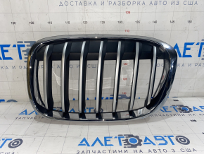 Решітка радіатора grill ліва BMW X1 F48 16-19 X-line сіра решітка SIGNEDA