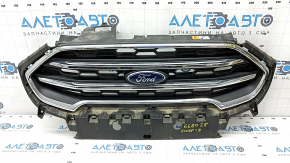 Решетка радиатора grill Ford Ecosport 18-22 в сборе с эмблемой, хром, песок