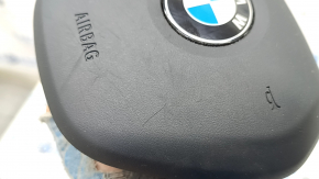 Подушка безпеки airbag в кермо водійська BMW X3 G01 18- чорна тип 1, подряпини, іржавий піропатрон