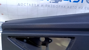 Обшивка дверей картка ззаду права Subaru Forester 19- SK чорна з сірою вставкою ганчірка, підлокітник шкіра сіра, молдинг чорний мат, потертості, під хімчистку, подряпини