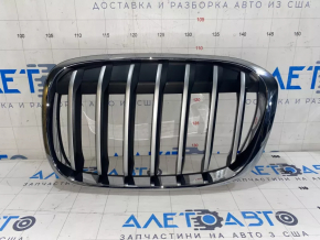 Решітка радіатора grill лев BMW X1 F48 16-19 X-line сіра решітка