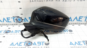 Зеркало боковое левое Mazda CX-9 16- 7 пинов, BSM, поворотник, черное