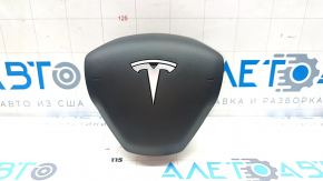 Подушка безопасности airbag в руль водительская Tesla Model 3 18- черная