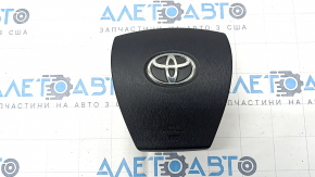 Подушка безопасности airbag в руль водительская Toyota Prius 30 10-15 черная, царапины, потерт хром