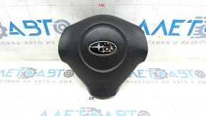 Подушка безопасности airbag в руль водительская Subaru Impreza WRX GH 08-11 черная, тычка на эмблеме