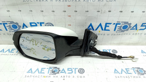 Зеркало боковое левое Honda CRV 17-22 9 пинов, белое, поворотник, BSM, подогрев