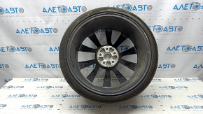 Комплект дисків з гумою R21 265/35 9J R21 245/35 8.5J Tesla Model S 12-20 з датчиками, з ковпачками, Continental, 5мм, бордюрка, надриви