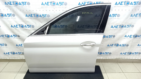Дверь в сборе передняя левая BMW 5 G30 17-23 keyless, ручка с хром молдингом, белый 300