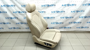 Пасажирське сидіння BMW 5 G30 17-23 з airbag, canberra-beige, електричне, підігрів, бежева шкіра