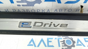 Накладка порога зовнішня передня ліва BMW 5 G30 18- eDrive, з підсвічуванням, подряпини, корозія