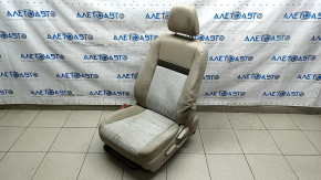 Сидіння водія Toyota Camry v50 12-14 usa без airbag, механічне, ганчірка бежева, під хімчистку