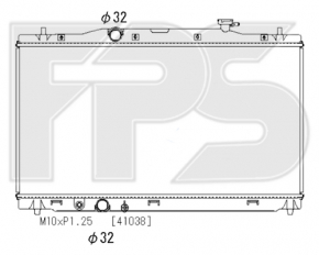 Радіатор охолодження вода Honda Accord 18-22 2.0 hybrid