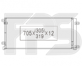 Радіатор кондиціонера Honda Civic X FC 16-21 1.5T