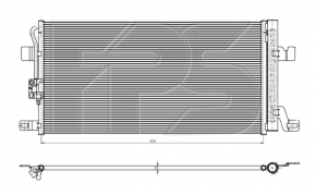 Радіатор кондиціонера конденсер Audi Q5 80A 18-24