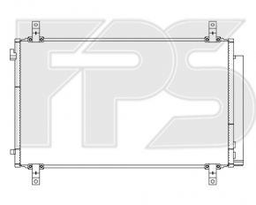 Радіатор кондиціонера Acura MDX 14-18 FPS