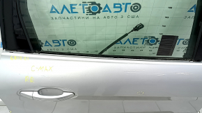 Двері в зборі задні права Ford C-max MK2 13-18 срібло UX, відсутній верхній молдинг, тичка, скол