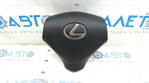 Подушка безпеки airbag в кермо водійська Lexus RX300 RX330 RX350 RX400h 04-09 чорна, поліз хром на емблемі