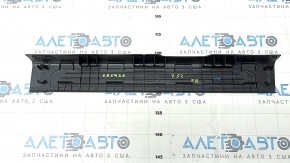 Накладка порога внутрішня передня права Nissan Murano z52 17- чорна, 3 смужки, подряпини