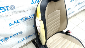 Пасажирське сидіння VW CC 08-17 без airbag, електро, шкіра чорна з бежевими вставками, перфорація, стрільнувши