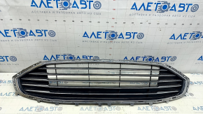 Решітка радіатора grill у зборі з обрамленням Ford Fusion mk5 19-20 хром, тички, пісок