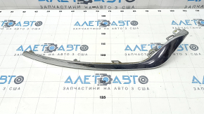 Молдинг переднего бампера правый Ford Fusion mk5 19-20 хром, песок, сломаны крепления, вздулся хром