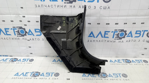 Накладка передней стойки нижняя левая Lexus LS460 LS600h 07-17 черная, царапины, потерта