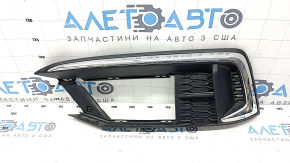 Решетка бампера левая Honda Civic X FC 19-21 под радар, без птф, царапины