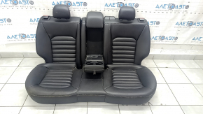 Задний ряд сидений 2 ряд Ford Fusion mk5 17-20 кожа черная, под химчистку, вмятина