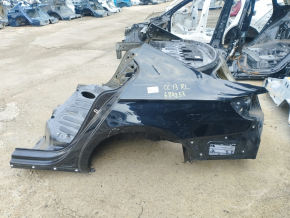 Чверть крило ззаду ліва VW CC 08-17 на кузові, чорна, тички, прим'ята